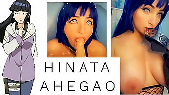 Hinata Ahegaos Stora Bröst Och Avsugningsfärdigheter På Full Display