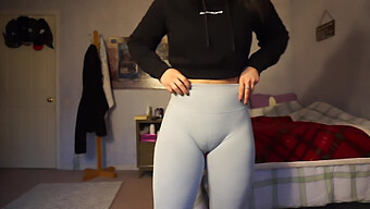 Amerikanisches Girl In Turnhose Wird Auf Cameltoe Gefickt