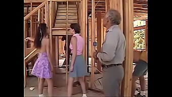 18+ Teen Bunching: Construction Site Group Sex