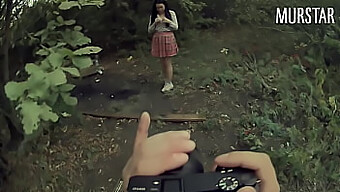 The Student Gets Divorced And Caught Taking Nude Pictures With A Russian College Girl Who Gets Fucked On A Tree