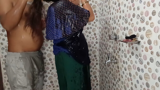 Bangladeshi Beauty Enjoys A Shower With Big Natural Tits