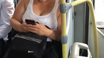 New Milf With Huge Boobs Rides The Bus