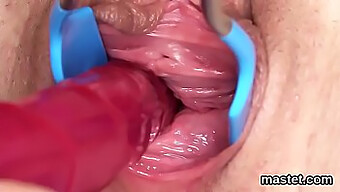 Gaping And Trimmed: A Close Up View Of A Pink Pussy