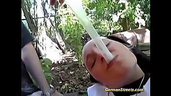 A Religious Woman Gets Her Fill Of A Sex Toy In Public