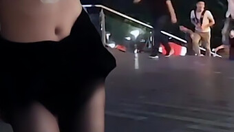 Asian Babe Caught In Public