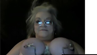 Busty Granny'S Webcam Session