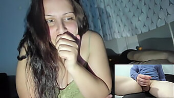 Husband And Wife Watching Wife'S Lust For Stranger On Webcam